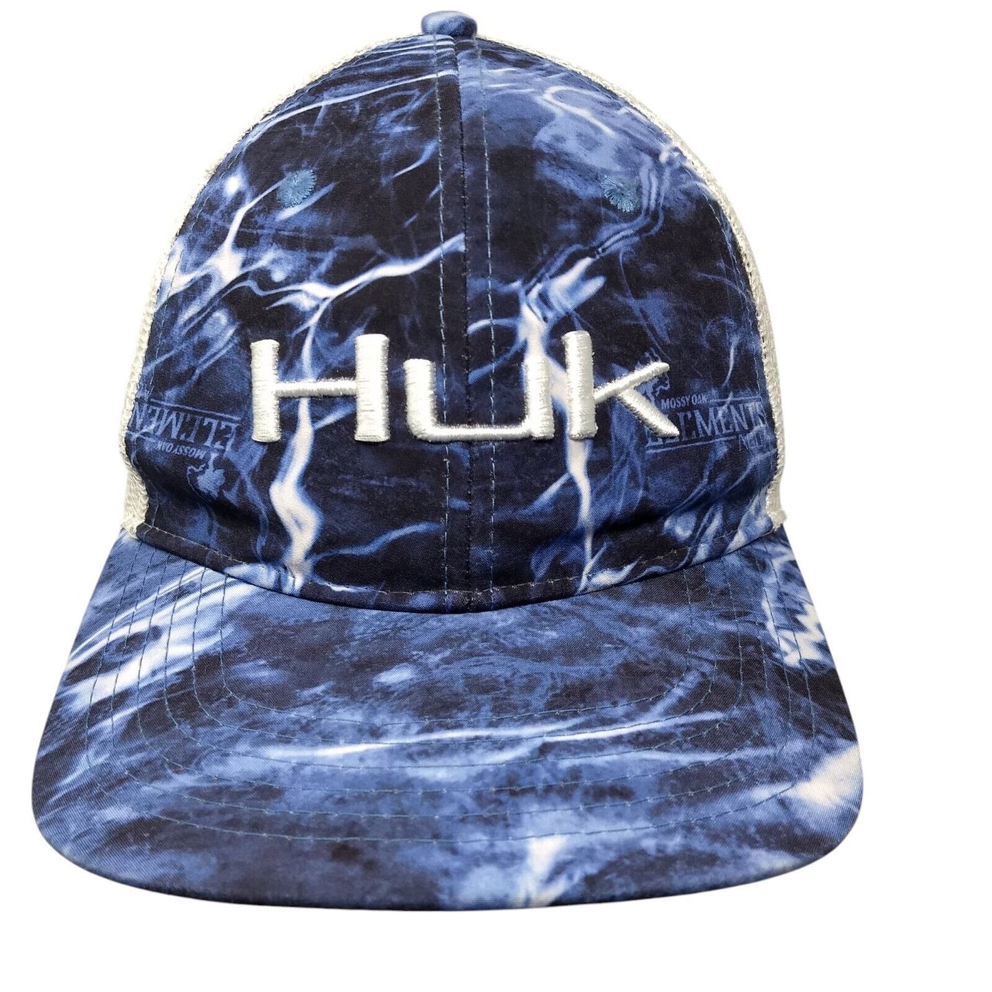 Huk Snapback Trucker Hat Multi OSFM Mesh Back Camo Embroidered Fishing