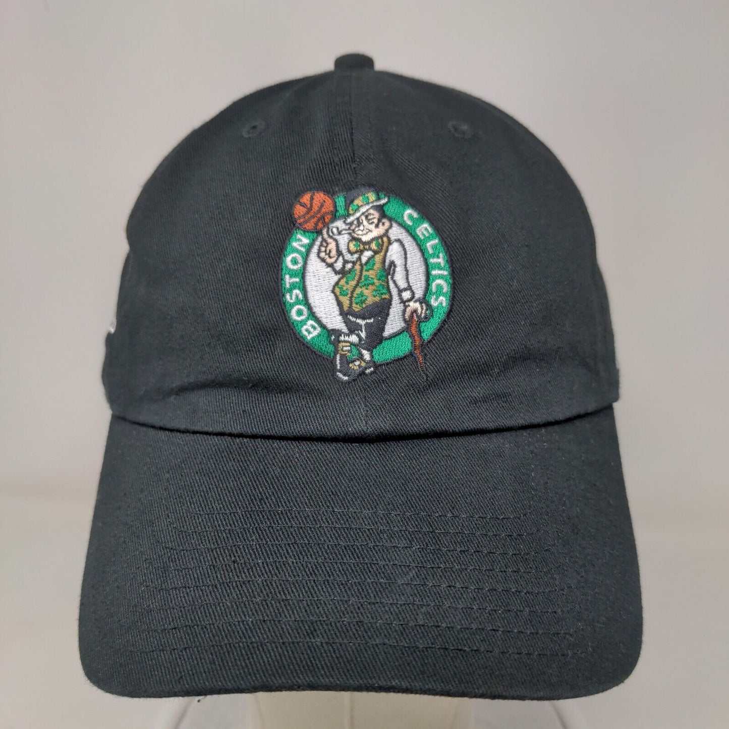 '47 Brand Men's Slideback Hat Black OSFA Embroidered Boston Celtics Logo