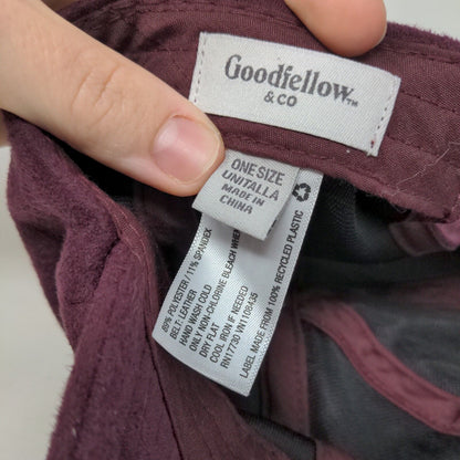 Goodfellow & Co. Slideback Hat Purple One Size Adjustable Blank 6 Panel