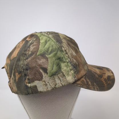 Cabela's Baseball Cap Brown Green Camo Gore-Tex Strapback Hat OS Vintage