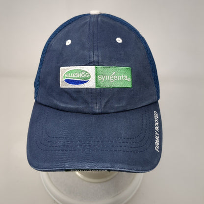 Hilleshog Syngenta Firmly Rooted Strapback Hat Blue OSFA Breathable Mesh Cotton