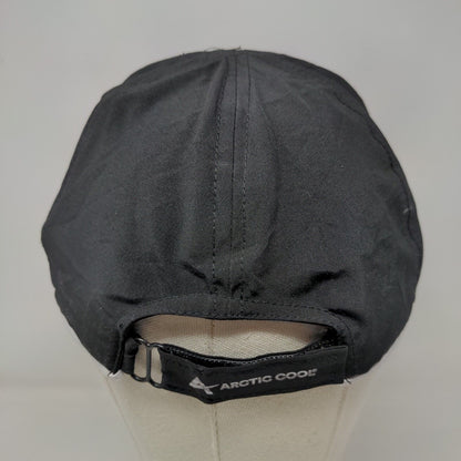 Arctic Cool Strapback Hat Black One Size Adjustable Embroidered Logo