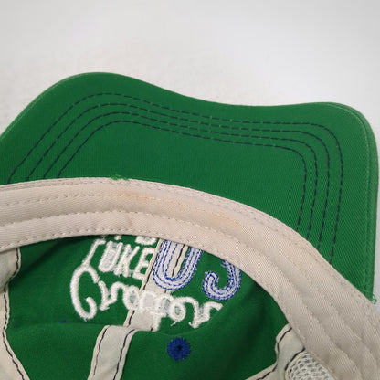 Hat Graphix 360 Trucker Hat Green White Blue OSFM Crater Lake NP Mesh Snapback