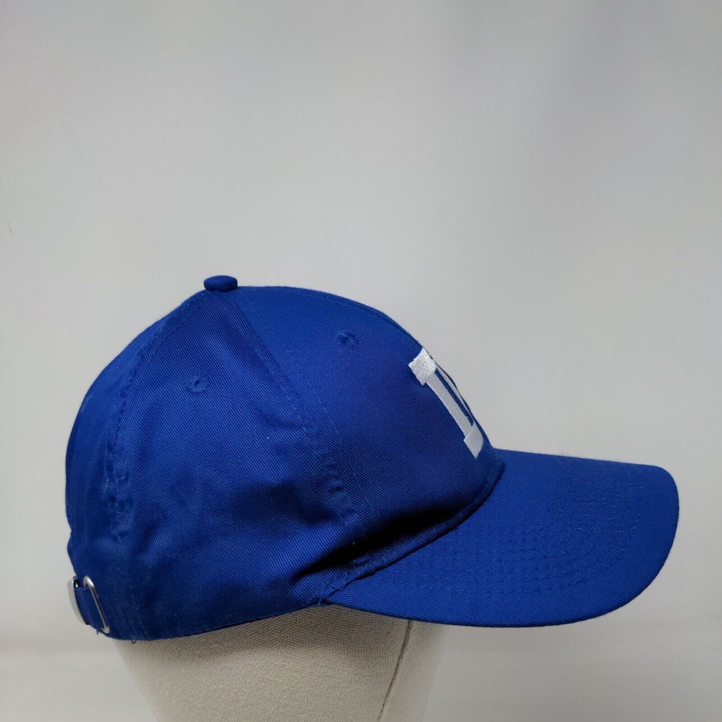 Letter D Slideback Hat Blue One Size Embroidered 6 Panel Port Authority
