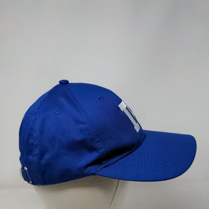 Letter D Slideback Hat Blue One Size Embroidered 6 Panel Port Authority