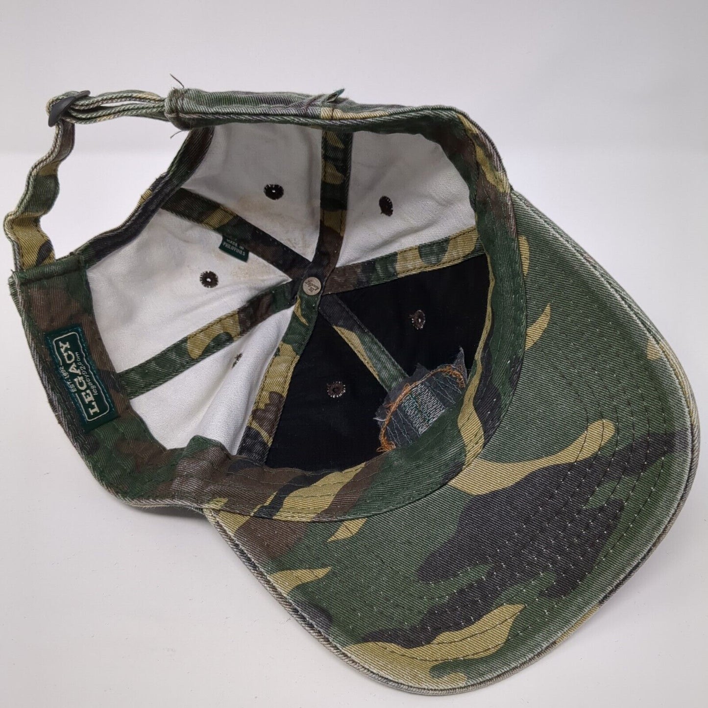 Mountain River Outfitters Strapback Hat Camouflage OS Adjustable Patch Legacy