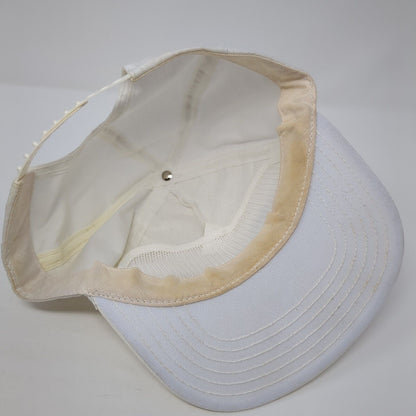 ITT A-C Pump Snapback Hat White One Size Solid Adjustable Embroidered