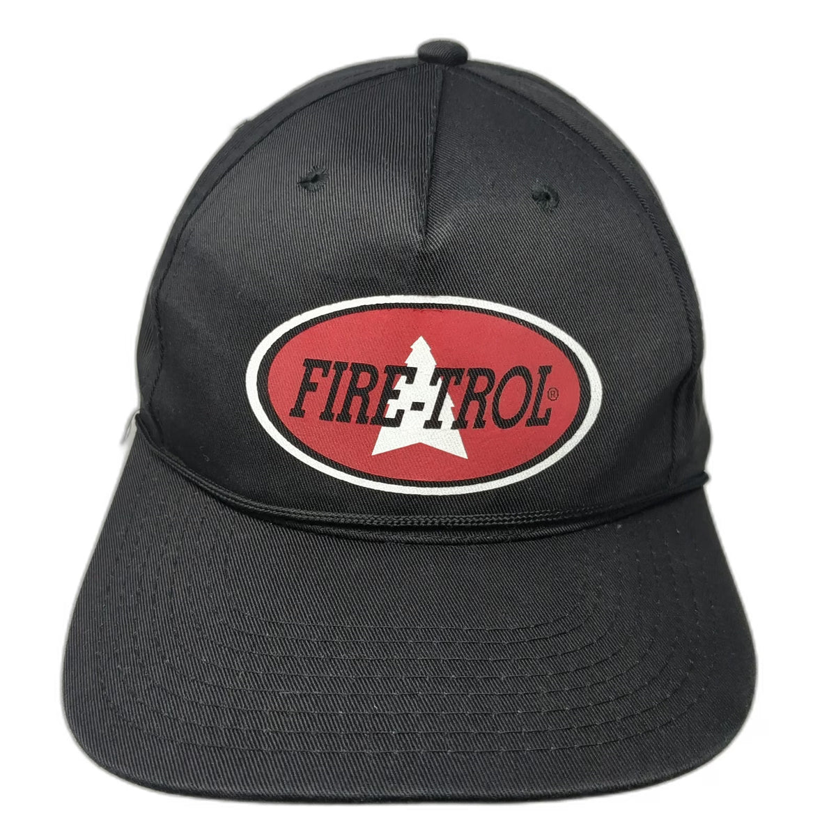 RCC Fire-Trol 5 Panel Black Hat One Size Snapback Cord Patch Wildland Fire