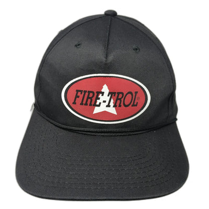 RCC Fire-Trol 5 Panel Black Hat One Size Snapback Cord Patch Wildland Fire