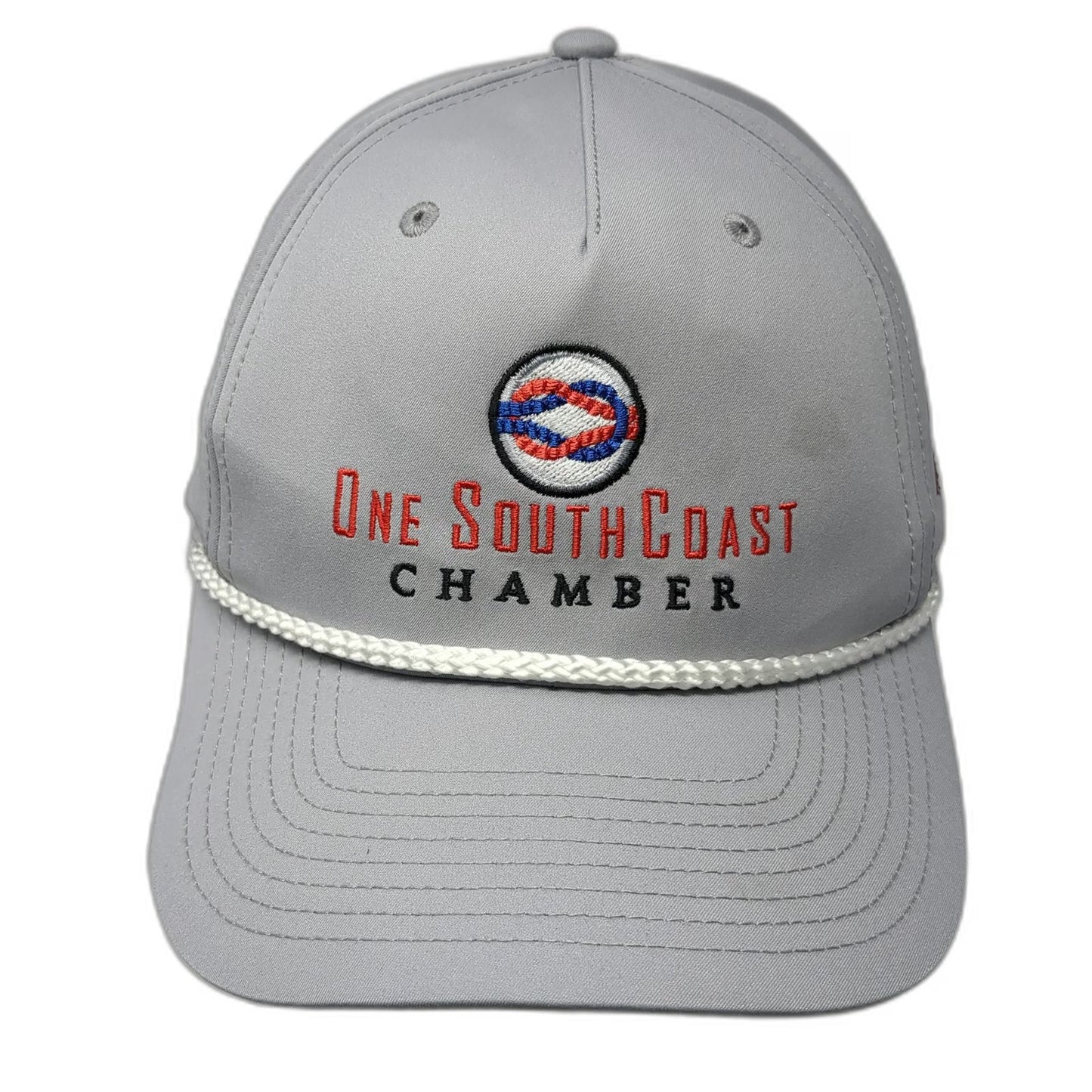 Richardson 5 Panel Gray Hat One Size Snapback Rope Southcoast Chamber Knot
