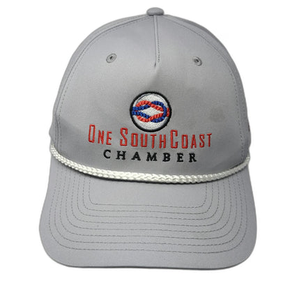 Richardson 5 Panel Gray Hat One Size Snapback Rope Southcoast Chamber Knot