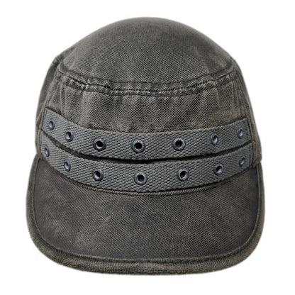Converse One Star Army Cap Gray XL Decorative Bands Metal Eyelets Cadet Hat