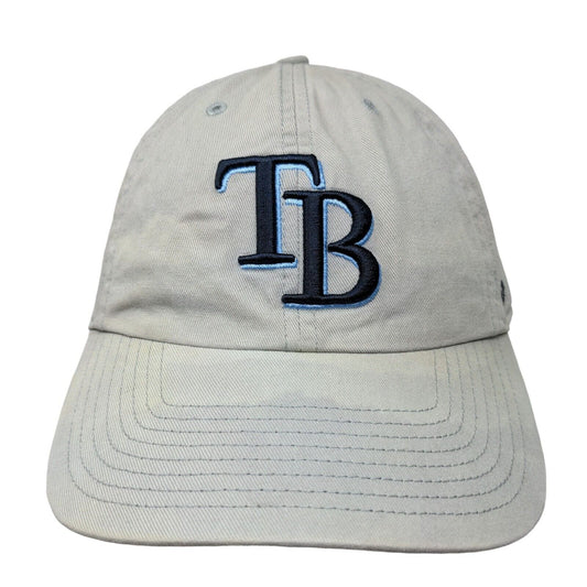 '47 Brand Men's Slideback Hat Gray OSFA Embroidered Tampa Bay Rays Logo