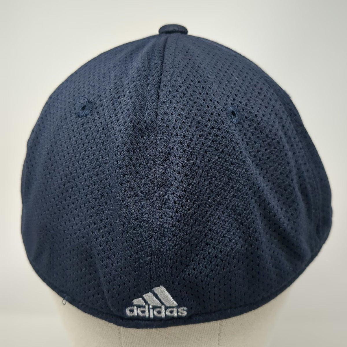 Adidas Baseball Cap Blue XL Mesh Embroidered Stretch Fit Performance Hat