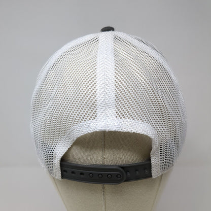 Service Now Snapback Trucker Hat Gray One Size Adjustable Embroidered Mesh Back