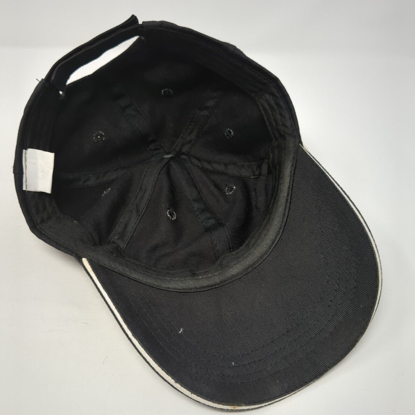 KNG Strapback Hat Black One Size Adjustable Butterfly Applique Rhinestone