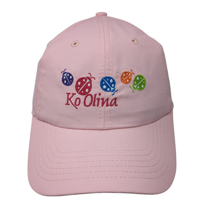 Ko Olina Strapback Hat Pink Small Adjustable Embroidered Imperial