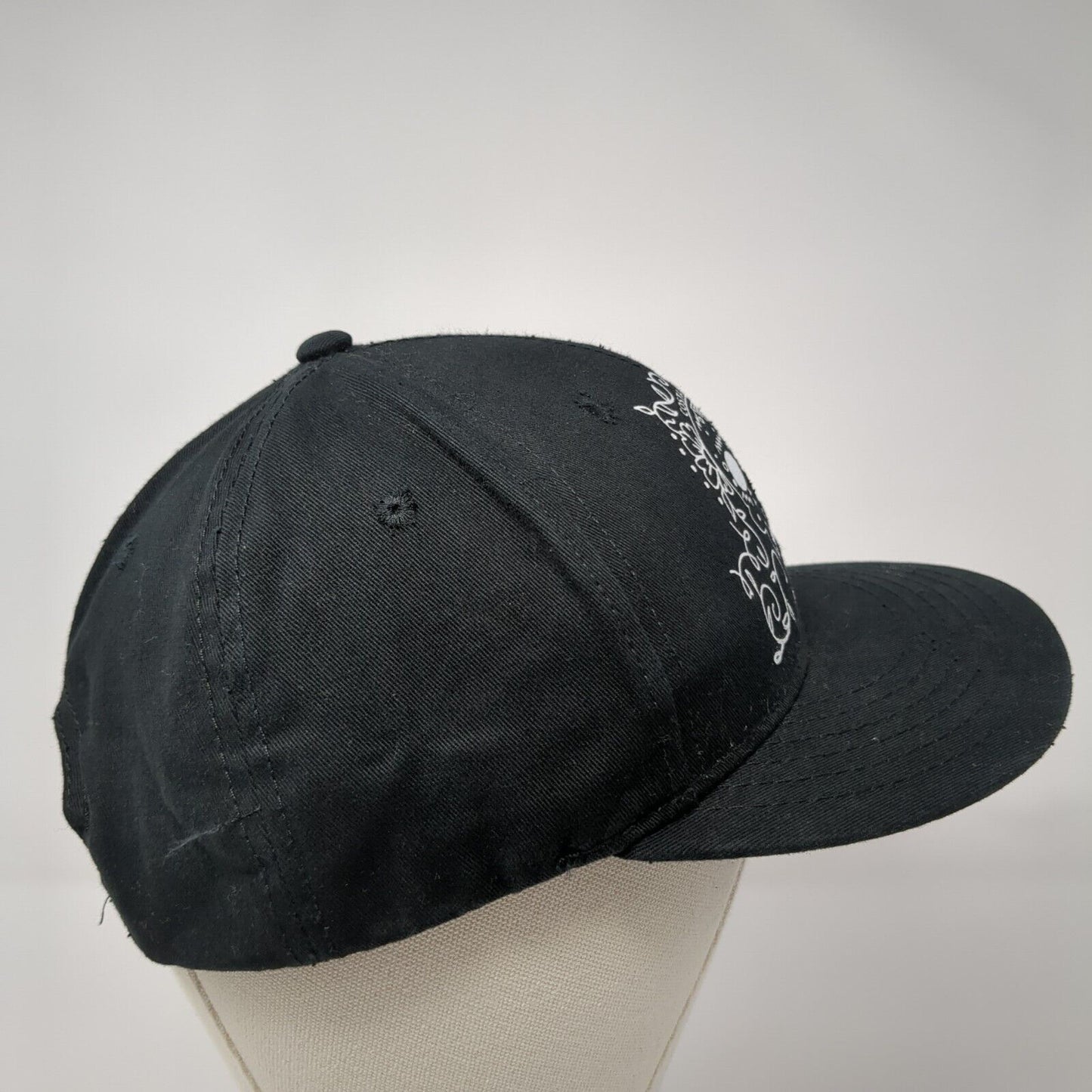 Sugar Skull Costa Maya Mexico Snapback Hat Black One Size Adjustable
