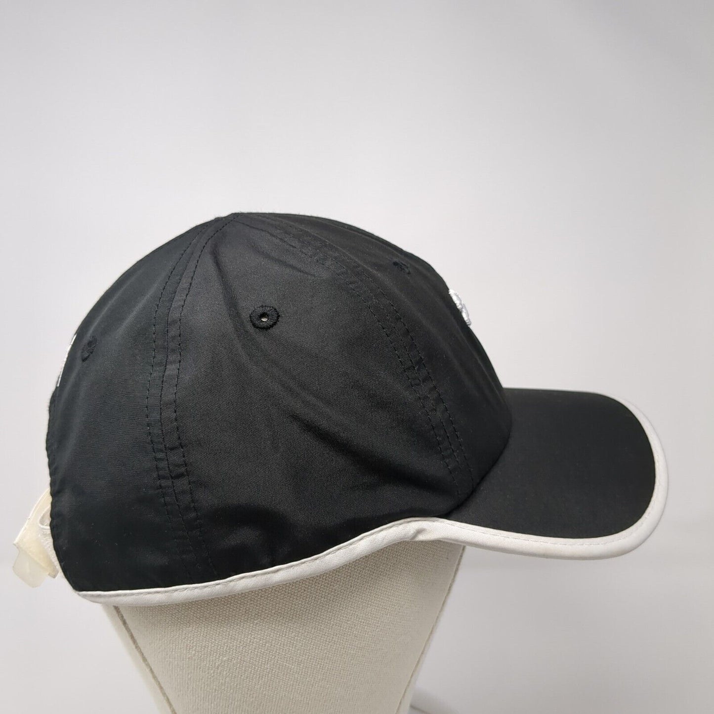 PUMA Strapback Hat Black One Size Adjustable Embroidered 6 Panel Polyester