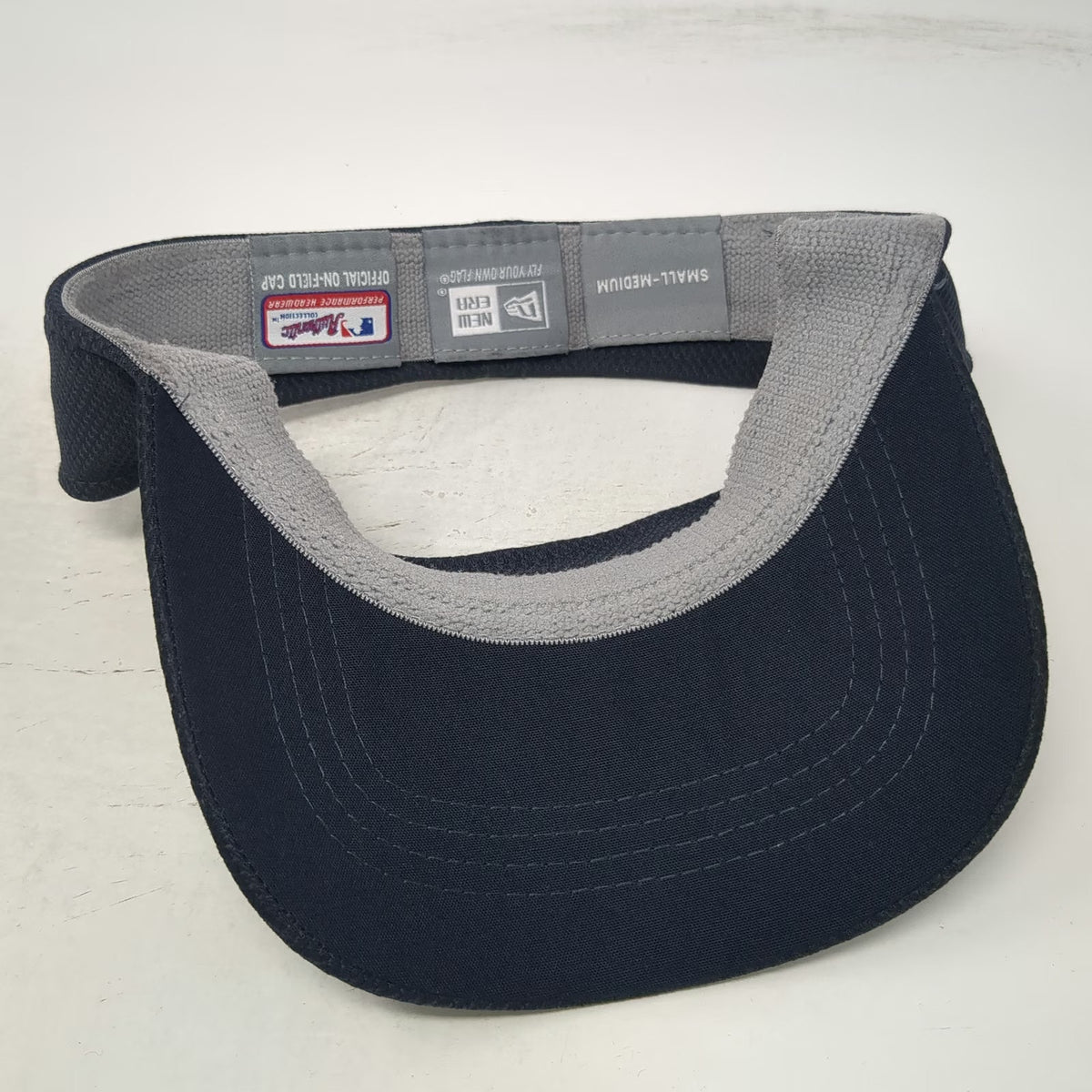 Seattle Mariners MLB New Era Visor Blue M Mesh Fitted Performance On-Field Hat