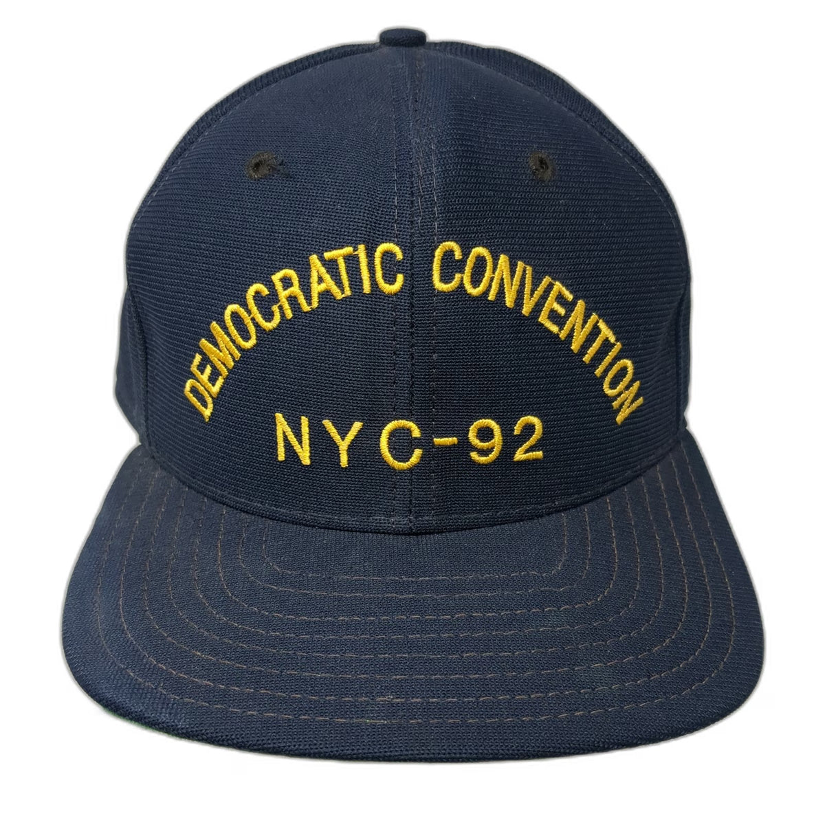 New Era Snapback Blue L Hat Democratic Convention NYC-92 Green Underbrim Poly