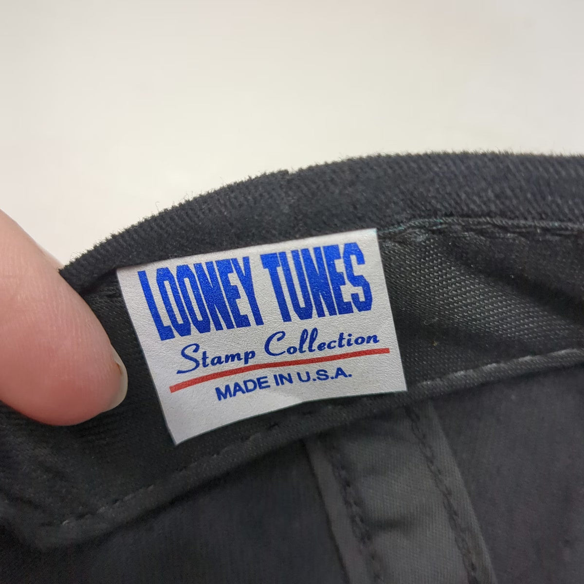 Looney Tunes Snapback Black One Size Hat Bugs Bunny US Mail USPS 1997 USA Made