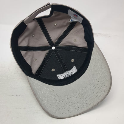 NFL Team Apparel Las Vegas Raiders Cap Gray One Size Strapback Hat Shield Logo