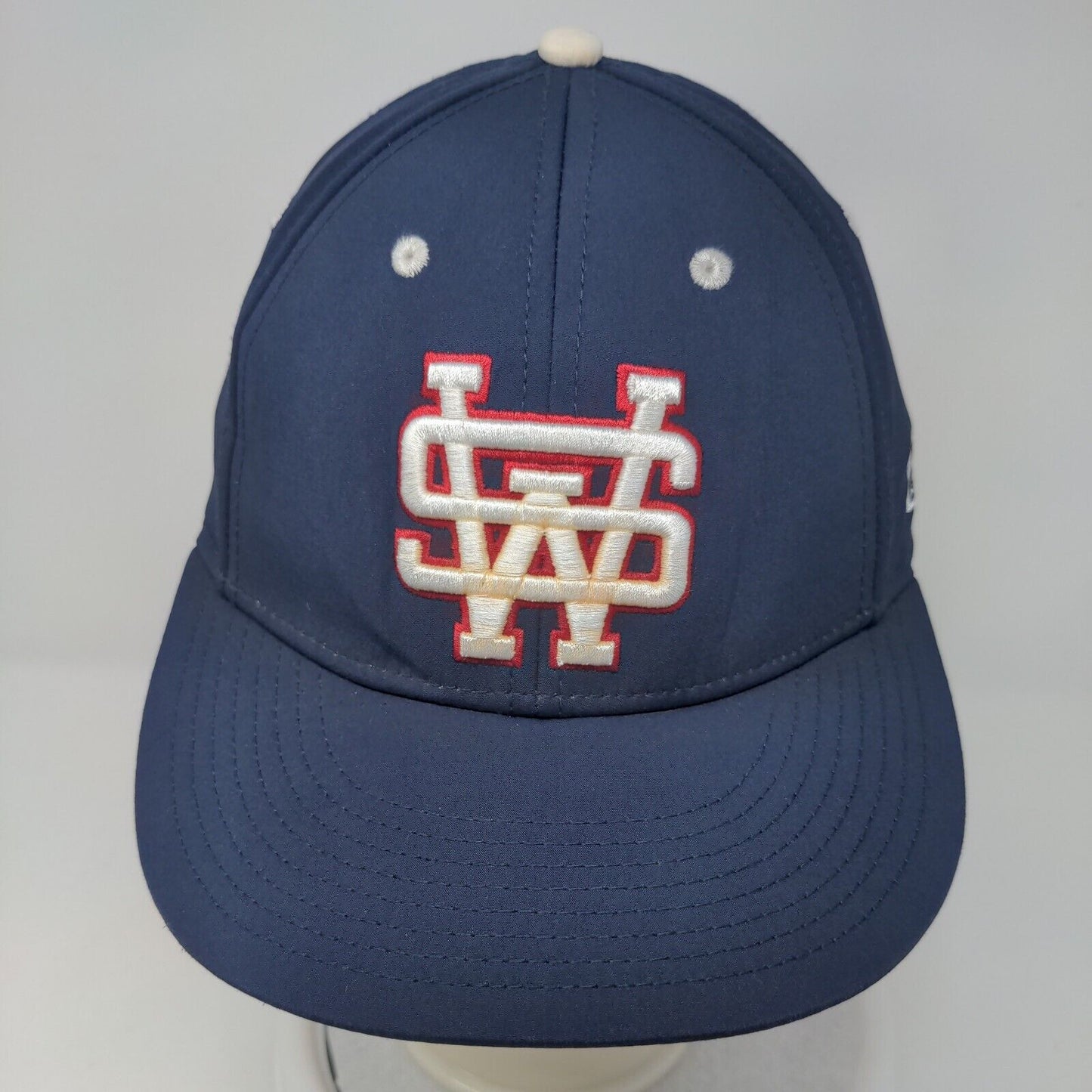 The Game Pro Southwest Fitted Hat Blue Size 7 1/8 Embroidered Logo