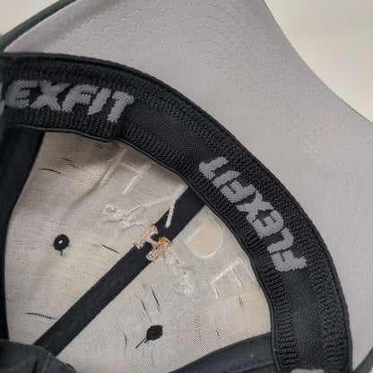 Hyde Beach Est. 2005 Sbe Fitted Hat Black S/M Flexfit Vented Holes Yupoong