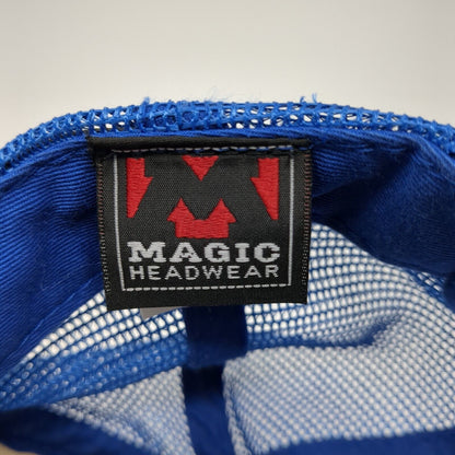 Lakes Snapback Mesh Back Trucker Hat Blue OSFM Colorblock Magic