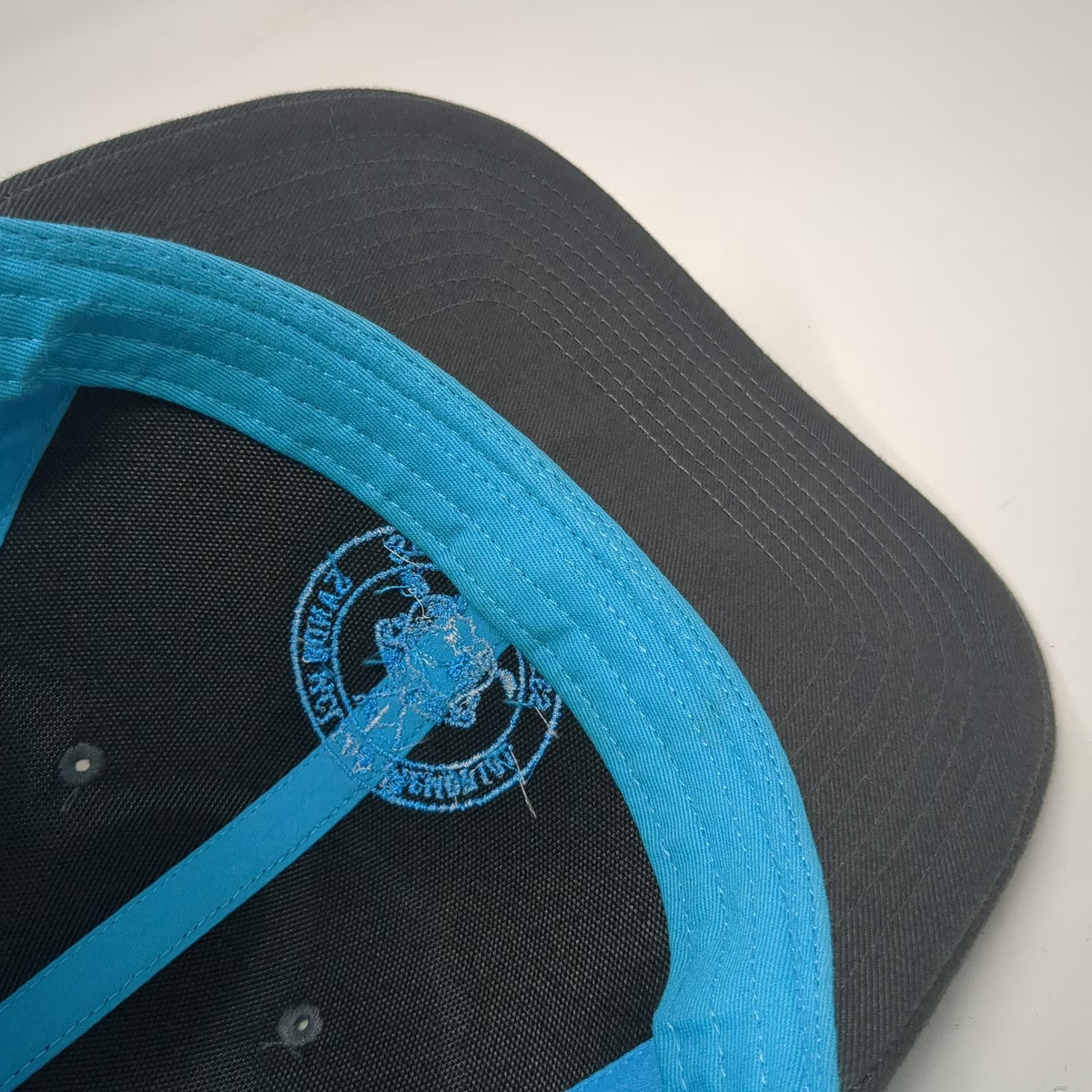 Richardson Trucker Hat Black Blue One Size Sandy McLeod Spurs Spikes Mesh Hat