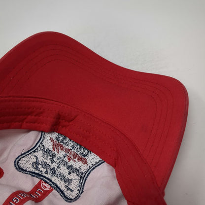 Ahead Baseball Cap Red One Size Fairmont Hot Springs Montana EST 1972 Patch Hat