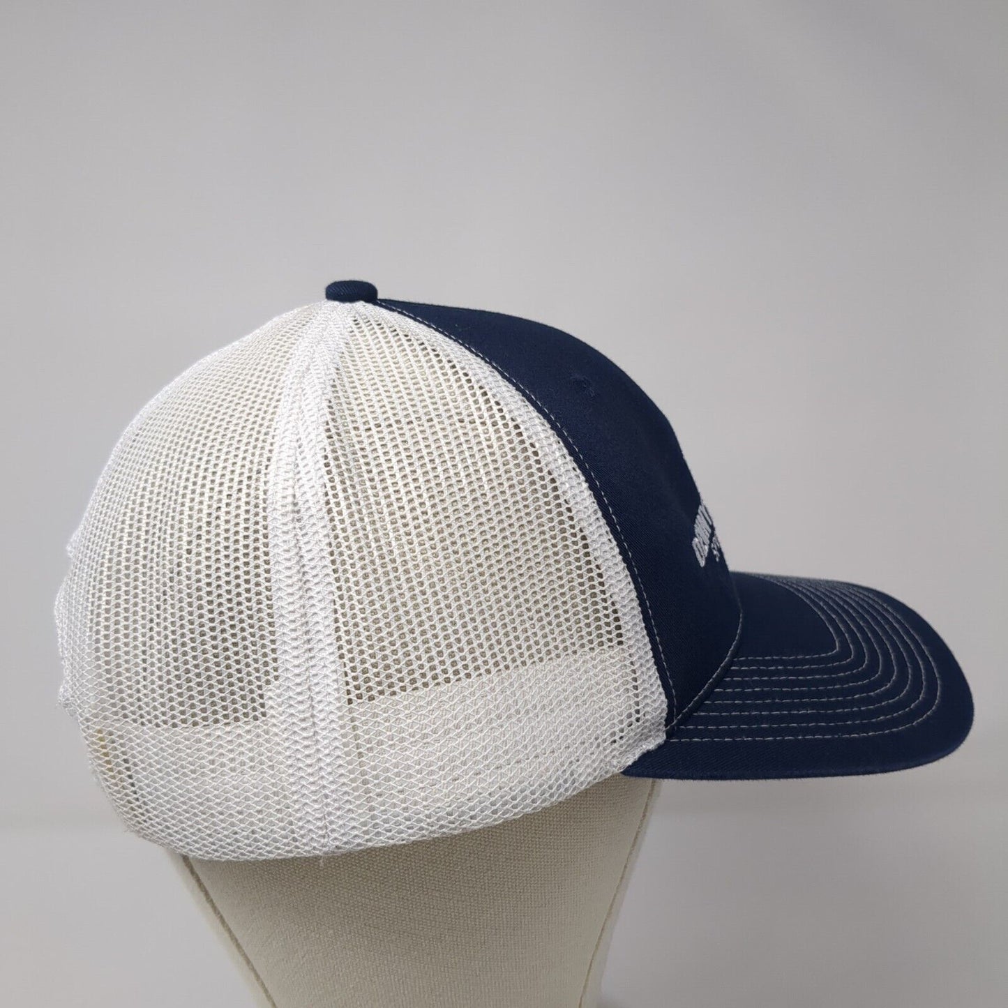 Denny Dennis Sporting Goods Snapback Trucker Hat Blue XL Mesh Back