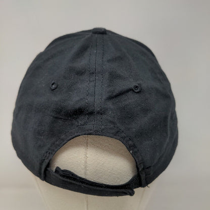 Del Real Foods Strapback Hat Black OSFM Embroidered Adjustable 6 Panel