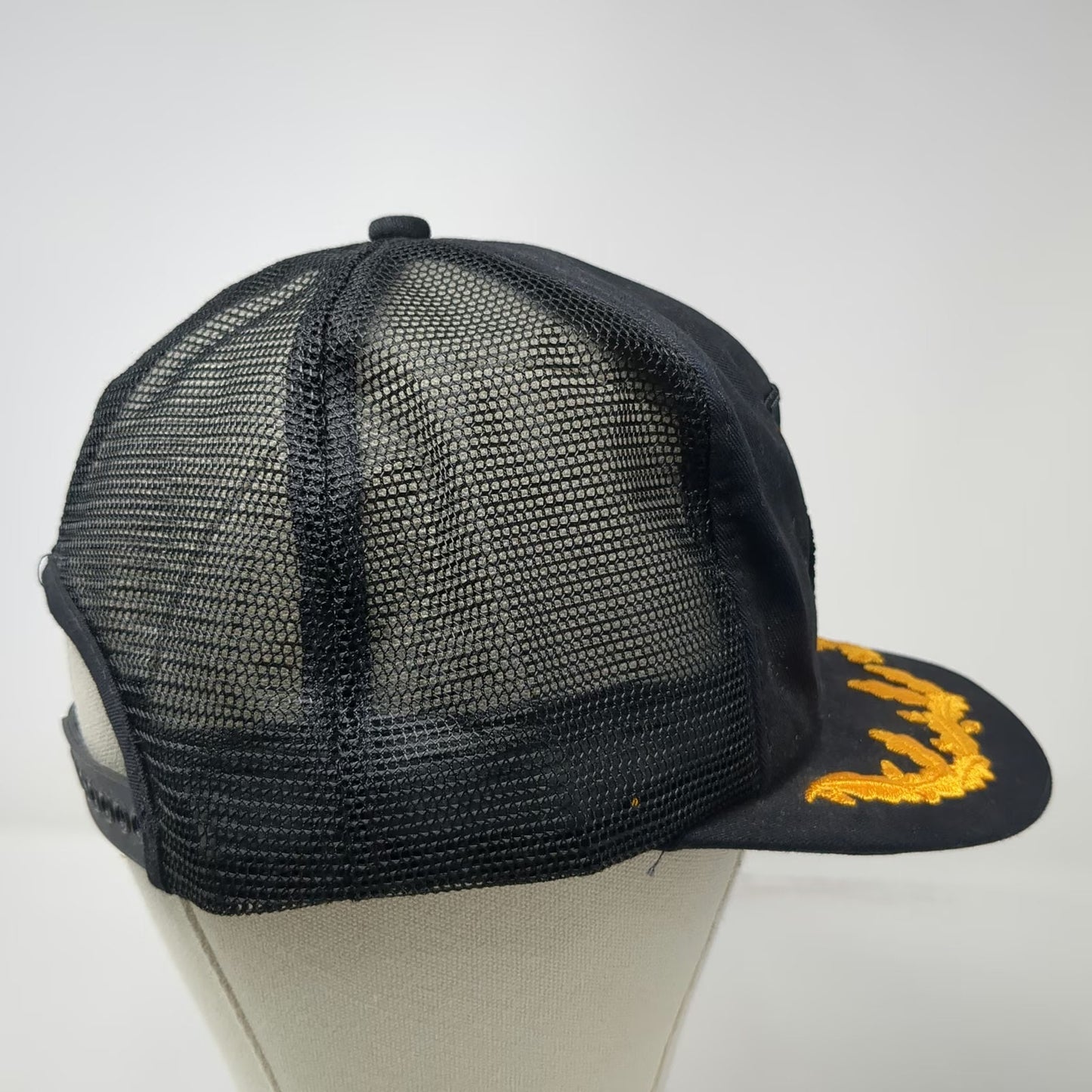 New Holland Trucker Hat Black Mesh Snapback Scrambled Eggs Brim hat Vintage