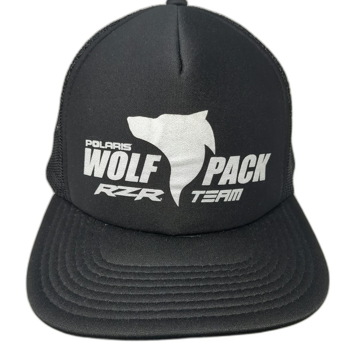 OTTO Trucker Hat Black OSFM Polaris Wolf Pack RZR Team Mesh Back Snapback Foam