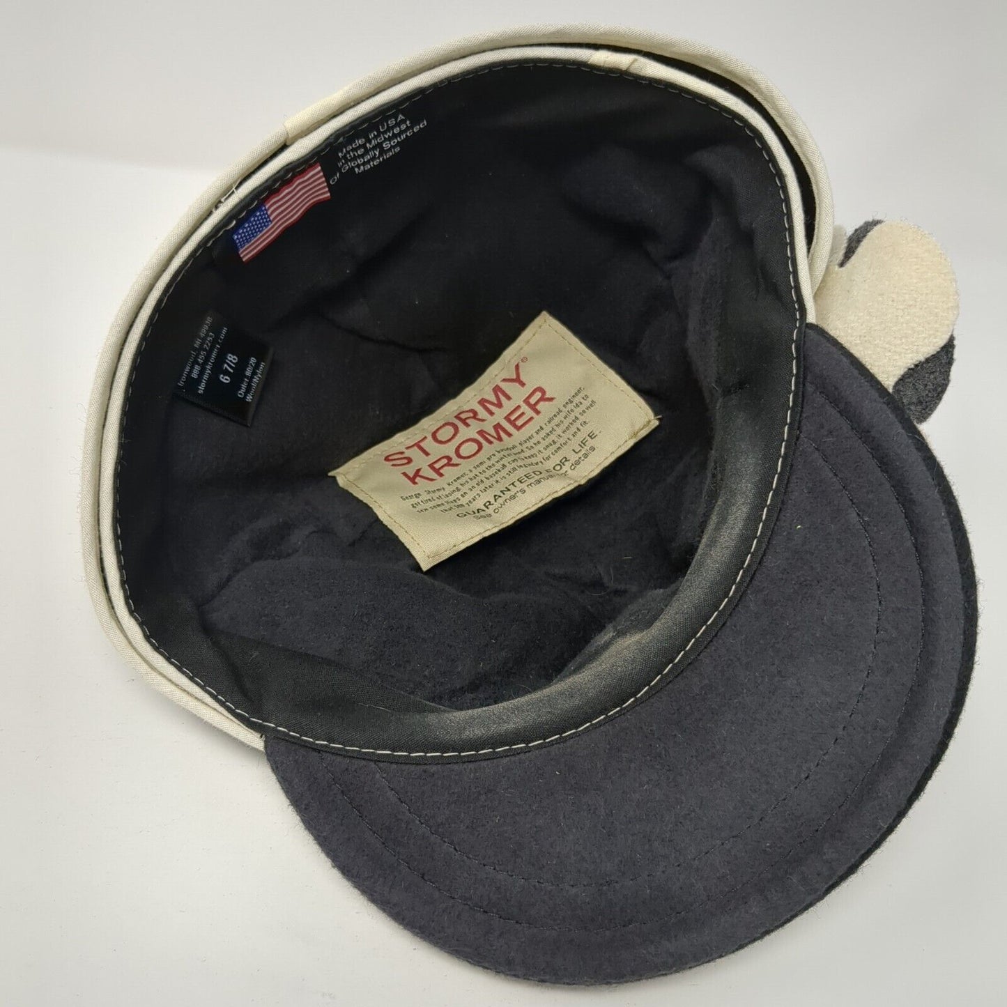 Stormy Kromer Fitted Hat Black 6 7/8 Flower The Petal Pusher Outdoor