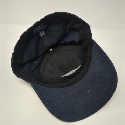 Jetsource Fitted Hat Blue S/M Embroidered Port Authority Solid 6 Panel