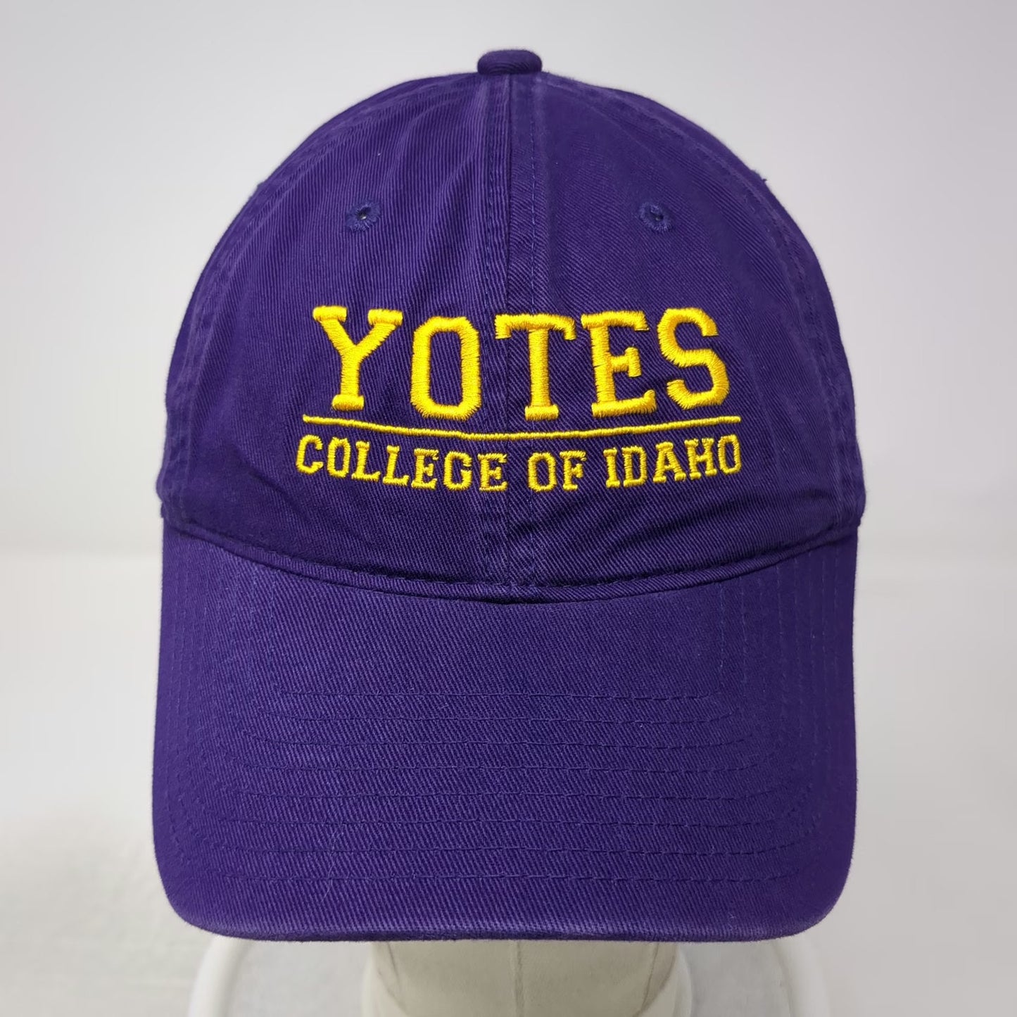 Legacy College of Idaho Yotes Purple Cap One Size Embroidered Slideback Cotton