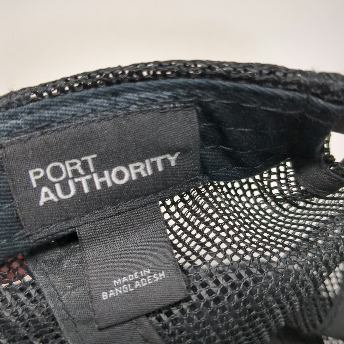 Port Authority Trucker Hat Black One Size Boon Street Market Mesh Snapback