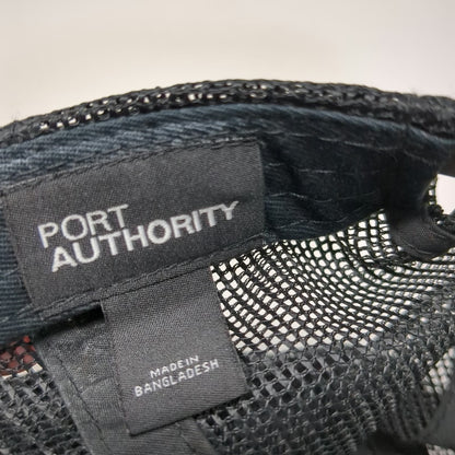 Port Authority Trucker Hat Black One Size Boon Street Market Mesh Snapback