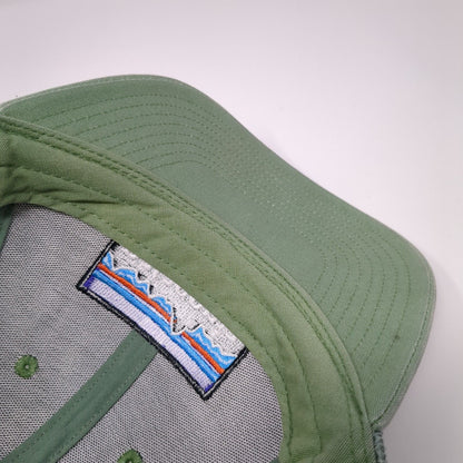 Patagonia Snapback Mesh Back Trucker Hat Green One Size Solid NetPlus