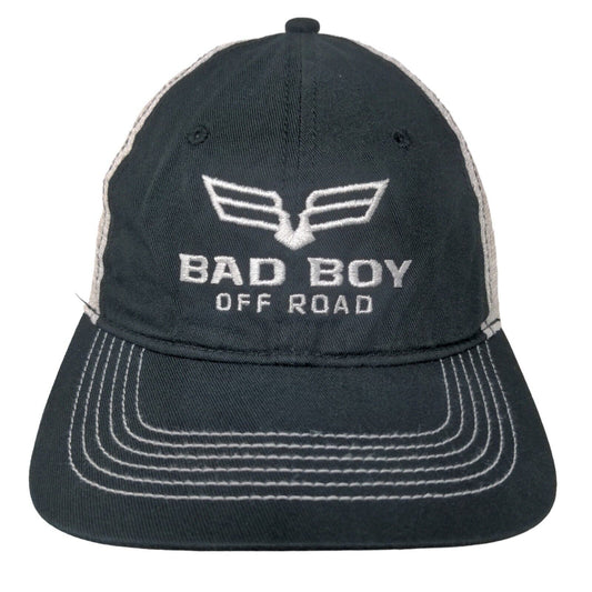 Bad Boy Off Road Strapback Trucker Hat Black OS Mesh Back Embroidered District