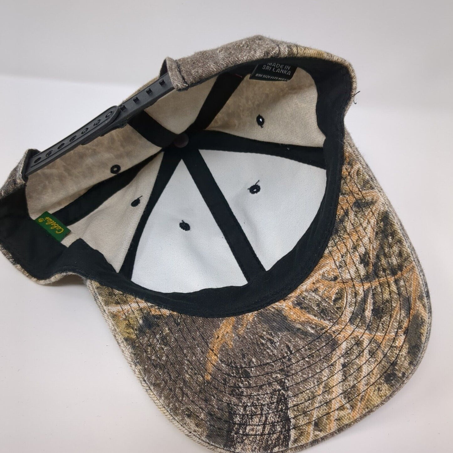 Cabela's Snapback Hat Camo Mossy Oak One Size Hunting Outdoor 6 Panel