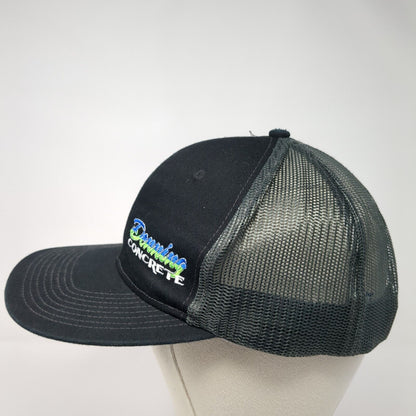 Denning Concrete Snapback Trucker Hat Black One Size Mesh Back 6 Panel