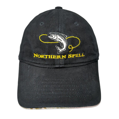 Northern Spell Fish Strapback Hat Black One Size Realtree Outdoor