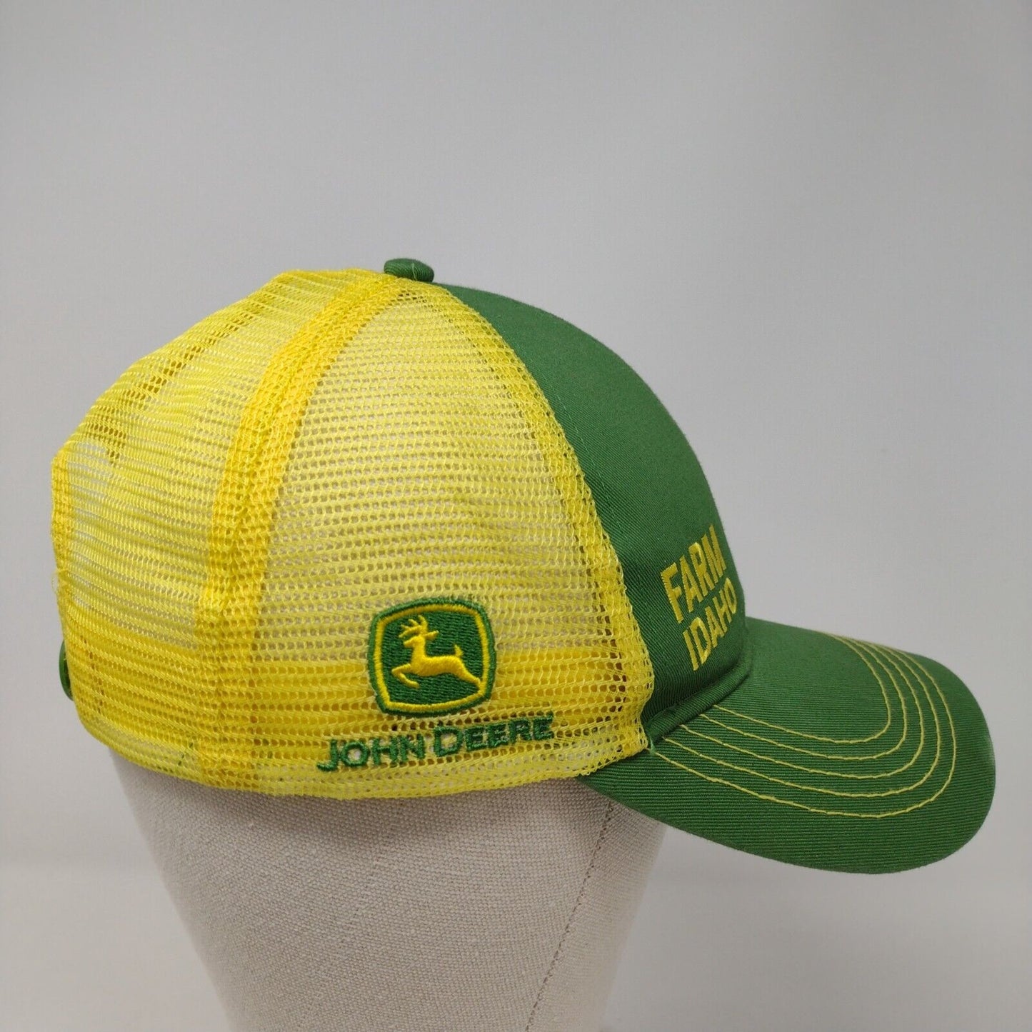 Farm Idaho Snapback Trucker Hat Multicolor OSFM Mesh Back John Deere
