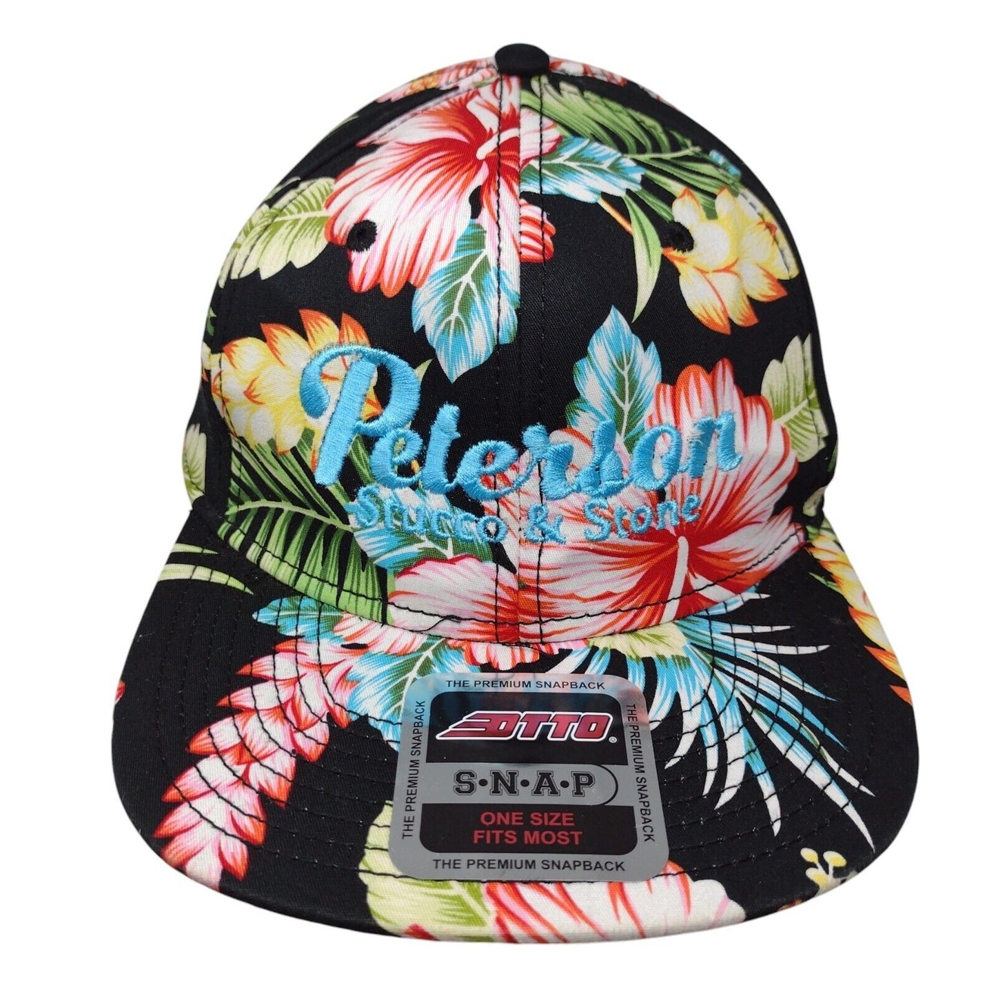Peterson Stucco & Stone Snapback Hat Multi OSFM Floral Hawaiian Otto