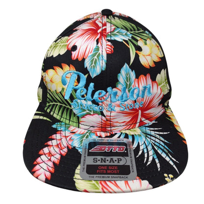 Peterson Stucco & Stone Snapback Hat Multi OSFM Floral Hawaiian Otto