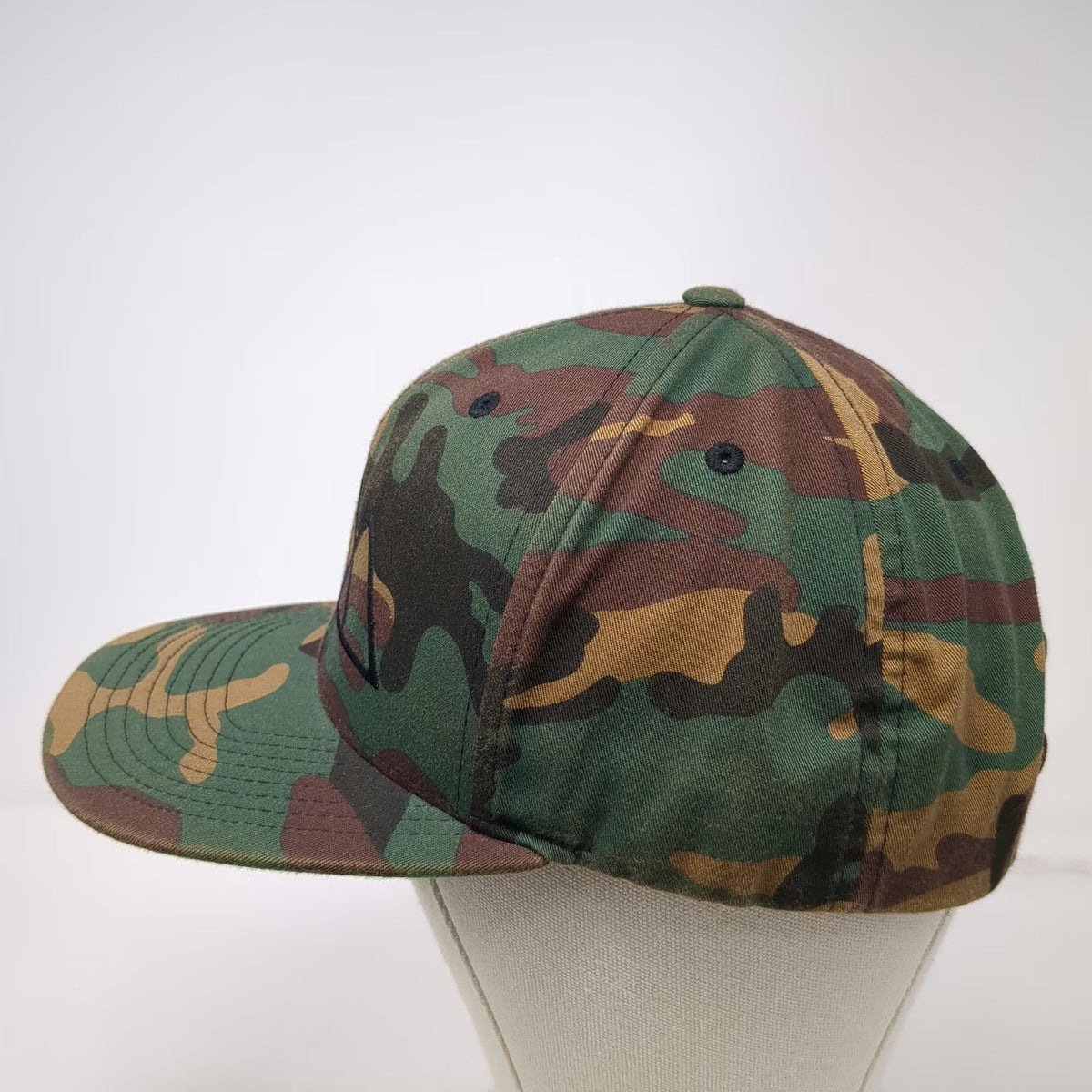 Yupoong Snapback Hat Green Black Brown One Size Western Collective Camo Mountain